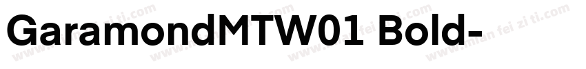 GaramondMTW01 Bold字体转换